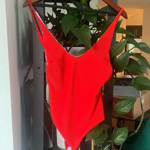 Brand NEW Red Bathing Suit - One Piece Swimsuit - Size Medium - Picture 1 of 4